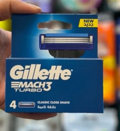 تیغ یدک ژیلت مچ تری توربو 4 عددی Gillette Mach 3 Turbo