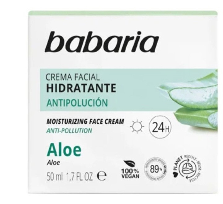 کرم مرطوب کننده باباریاآلوئه ورا۲۴ساعته۵٠میلBabaria