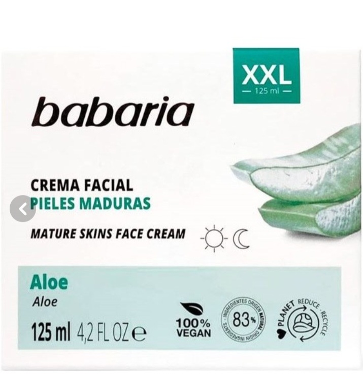 کرم آبرسان و مرطوب کننده باباریا Babaria حاوی عصاره آلوئه ورا 125 میل